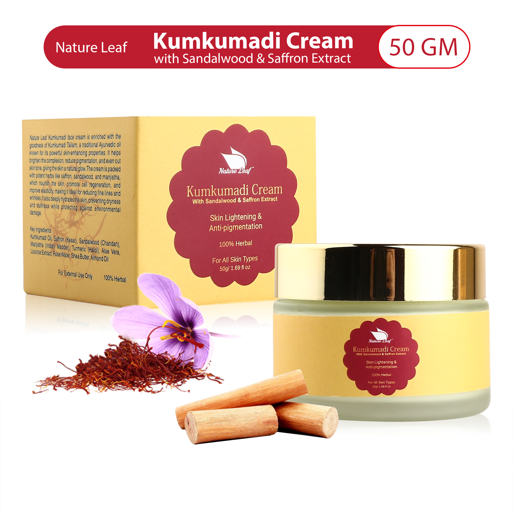 Nature Leaf Kumkumadi Face Cream - Image 5