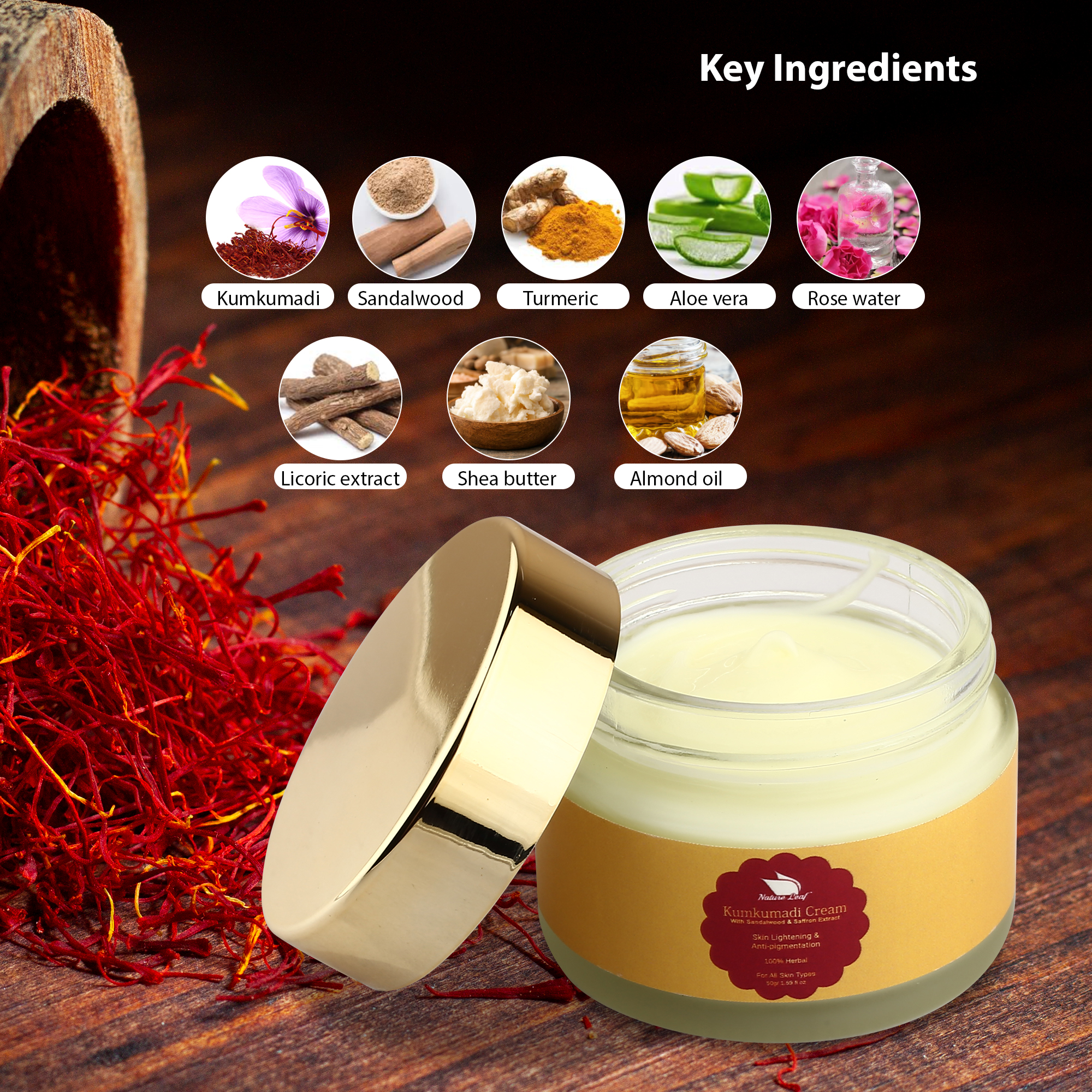 Nature Leaf Kumkumadi Face Cream - Image 2