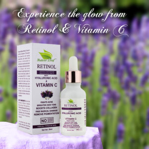 Nature Leaf Retinol Advance Skin Repair and Brightening Face Serum with Hyaluronic Acid (30 ml)