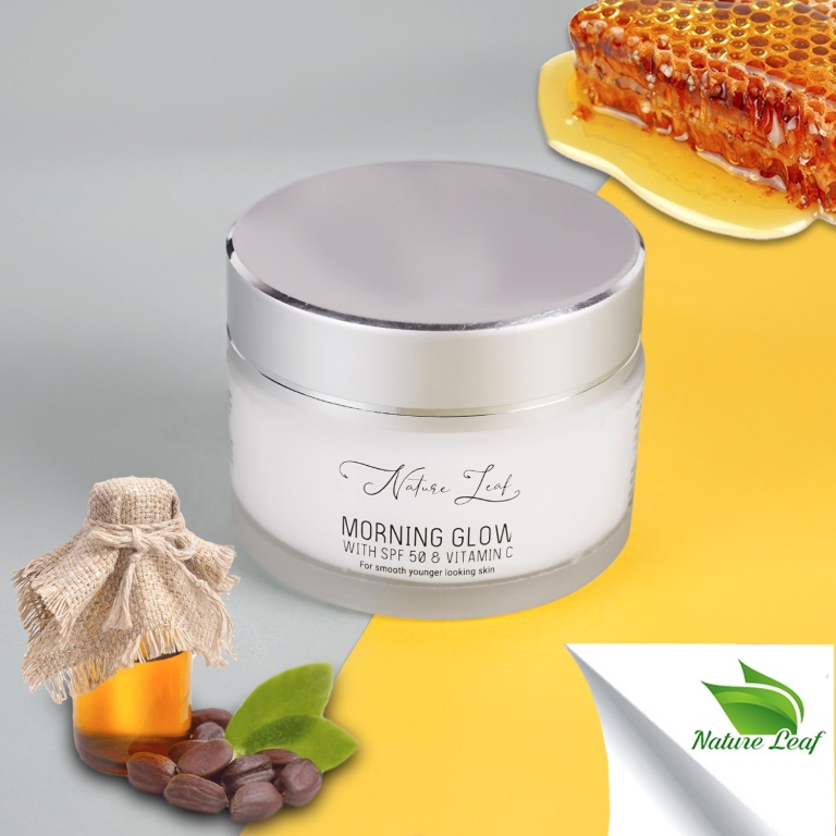 Nature Leaf Morning Glow with Spf 30 and Vitamin C Cream - Image 2