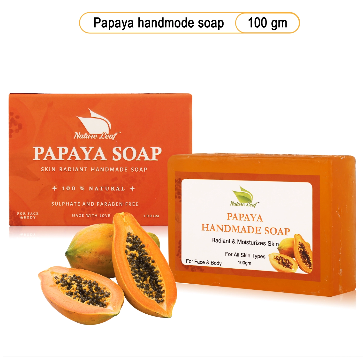 Papaya Soap (WITH OUTER BOX) - Image 2