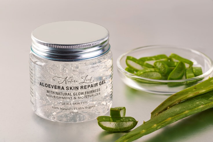 Nature Leaf Pure Aloe Vera Skin Repair Gel for Hydration