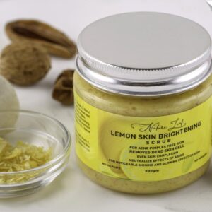 Lemon Skin Brightening Scrub Infused with Lemon Peel Extract