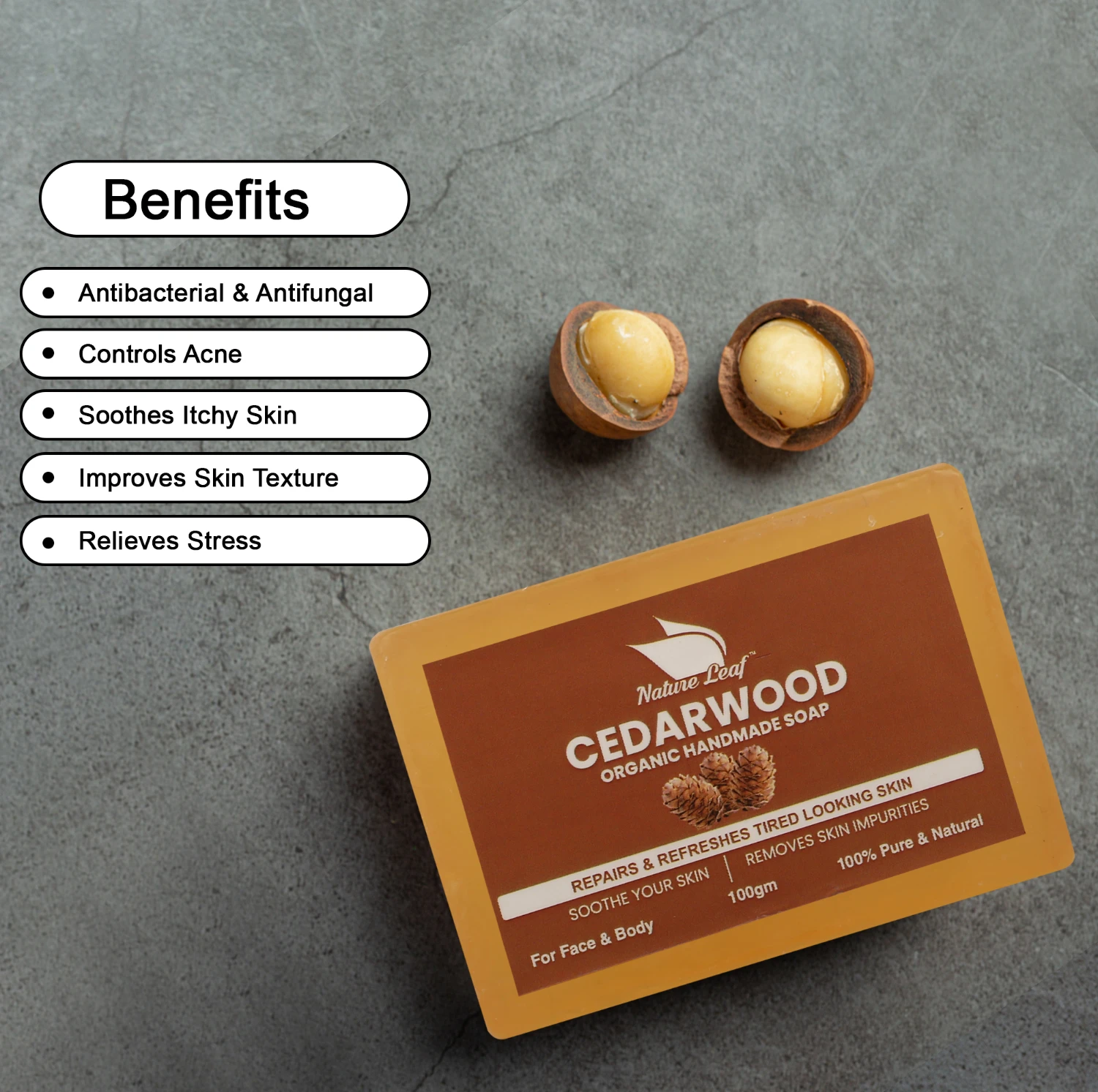 Cedarwood Soap(With Outer Box) - Image 6