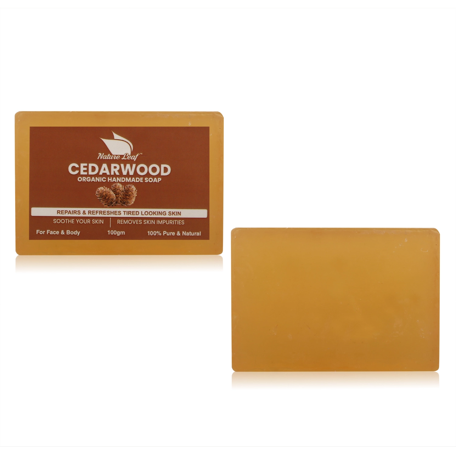 Cedarwood Soap(With Outer Box) - Image 2