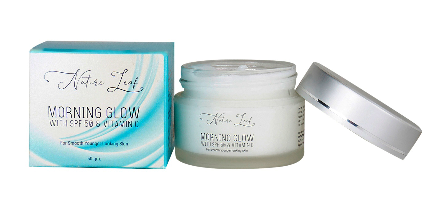 Nature Leaf Morning Glow with Spf 30 and Vitamin C Cream - Image 4