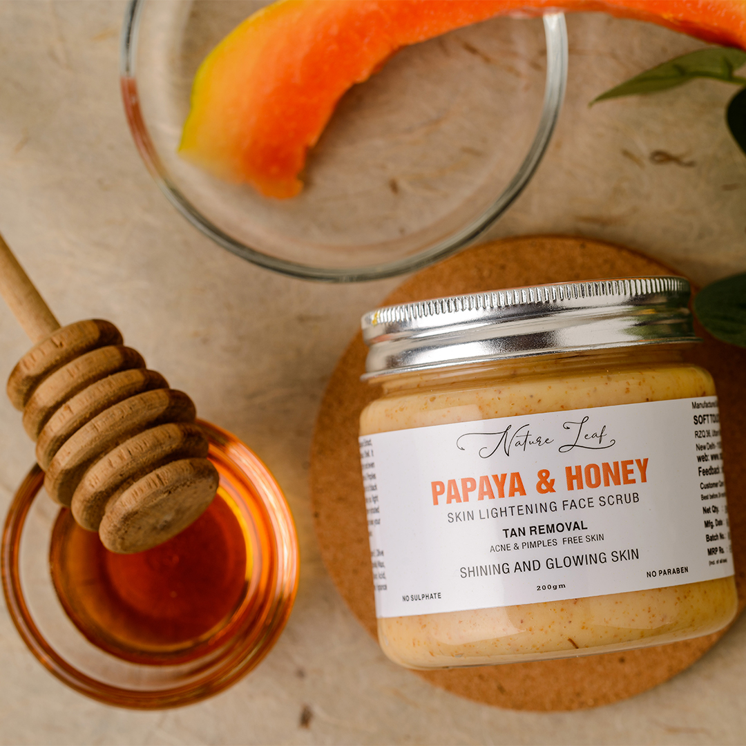 Nature Leaf Papaya Scrub for Exfoliation - Image 3