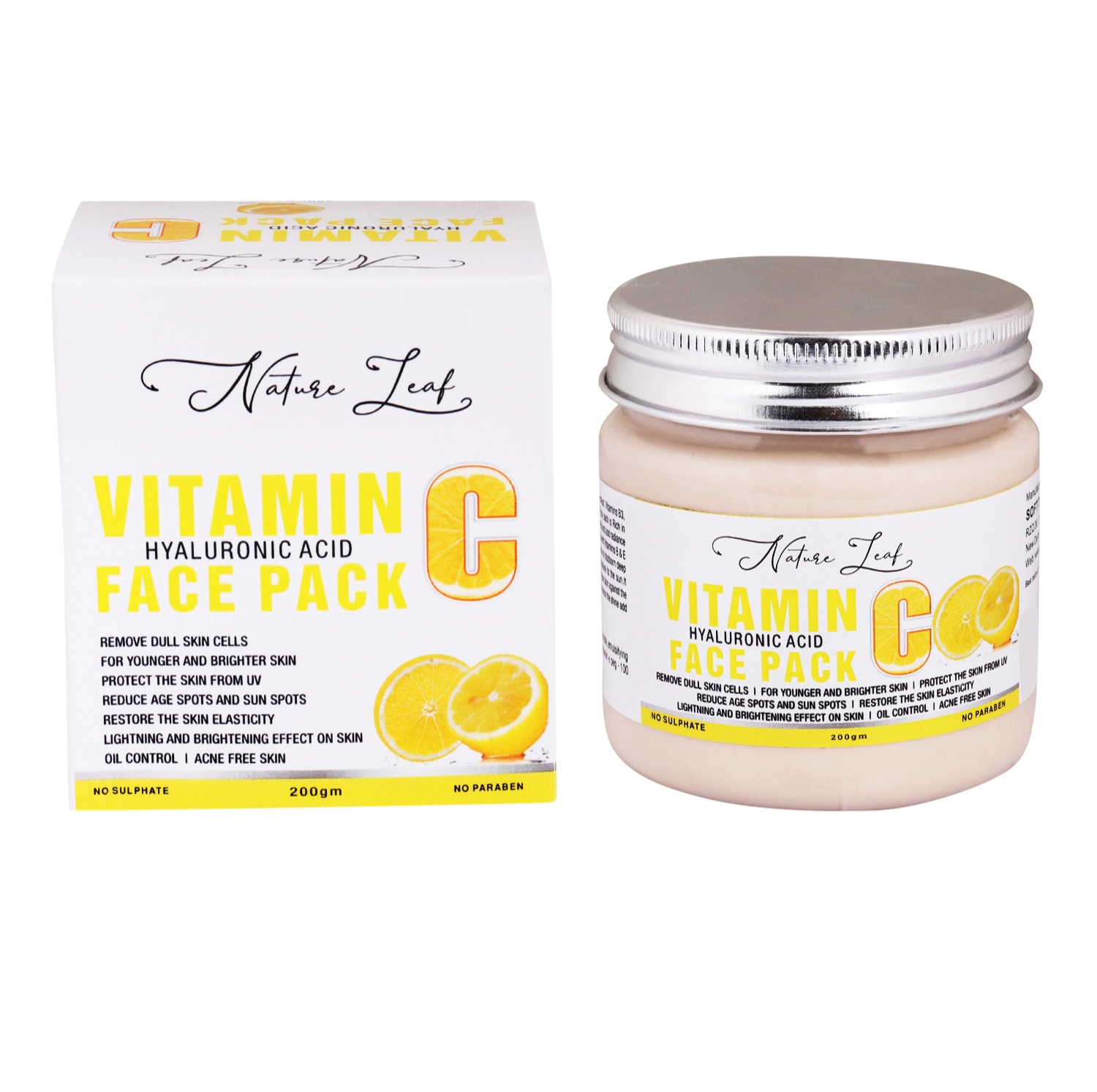 Nature Leaf Skin Brightening Vitamin C Face Pack - Image 5